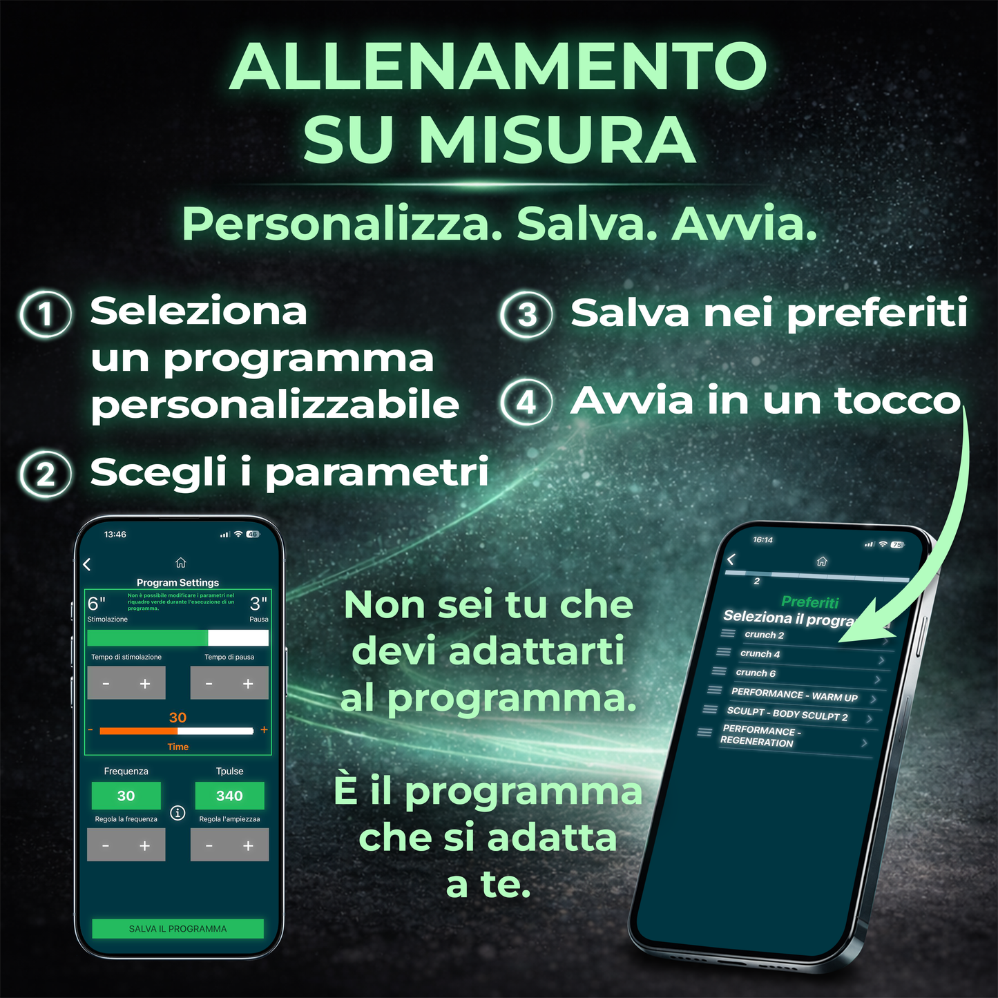 TESMED X-Pulse Elettrostimolatore Muscolare Ricaricabile Wireless EMS con App – 2 Dispositivi Inclusi, Programmi Personalizzabili illimitati, Multi-Zona, 130 Livelli di Intensità, Il più Potente